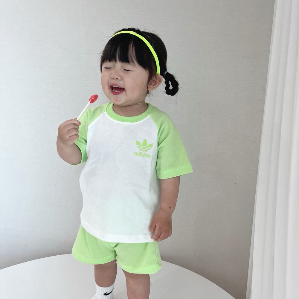 预购|Adidas纯棉短袖短裤套装