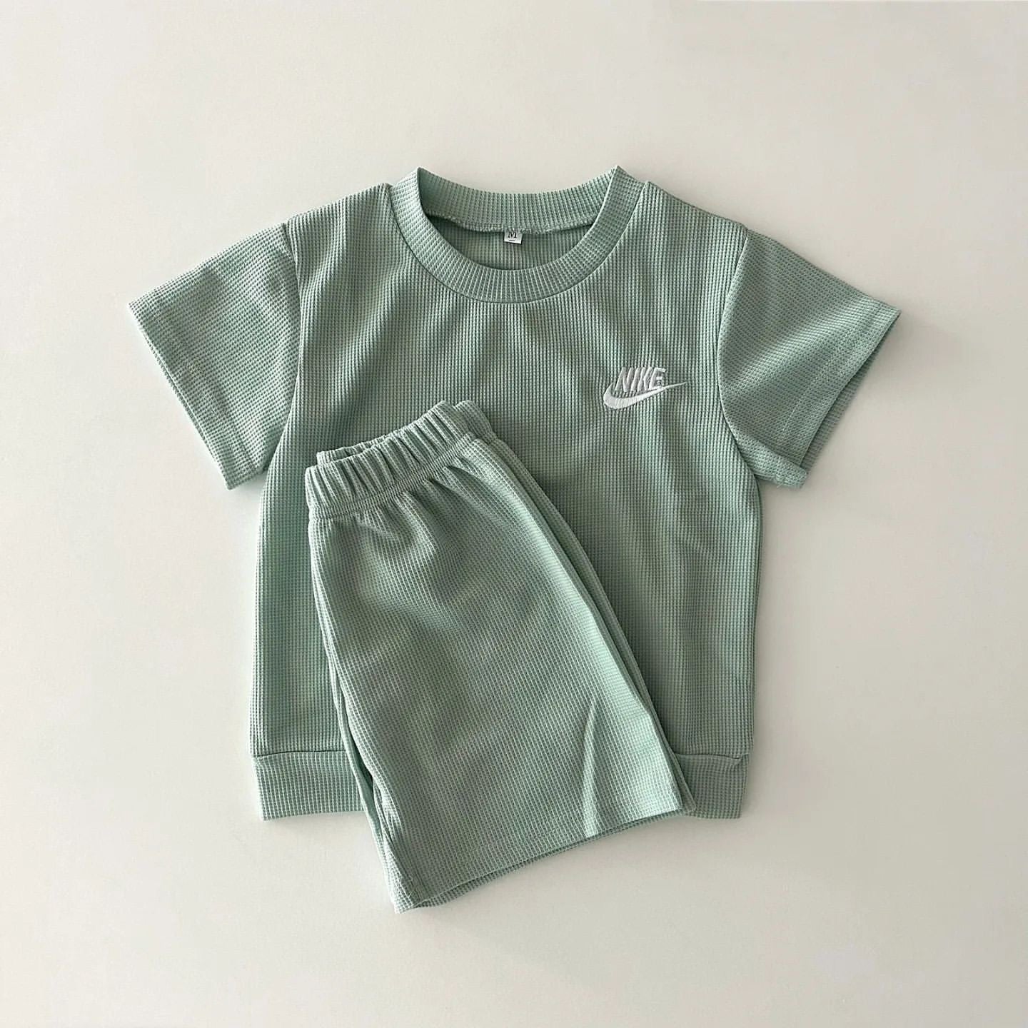 预购|螺纹棉Nike短袖短裤套装