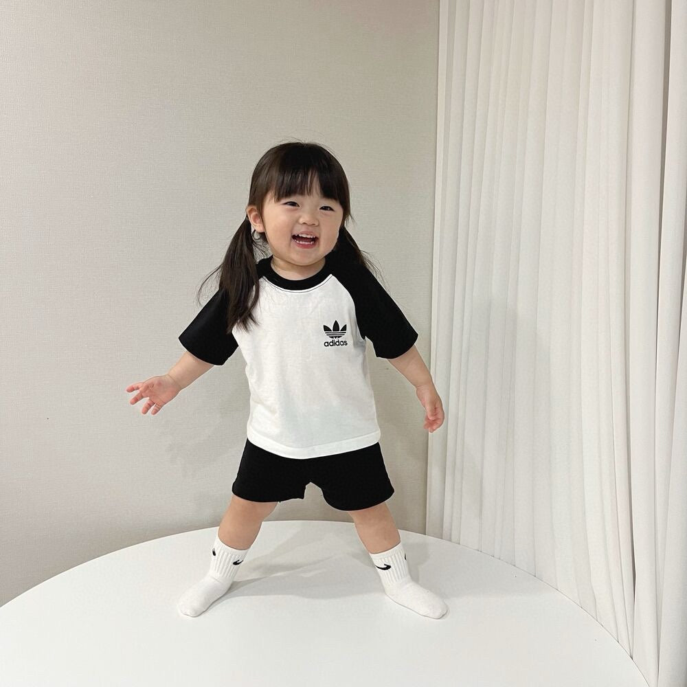 预购｜Adidas纯棉短袖短裤套装